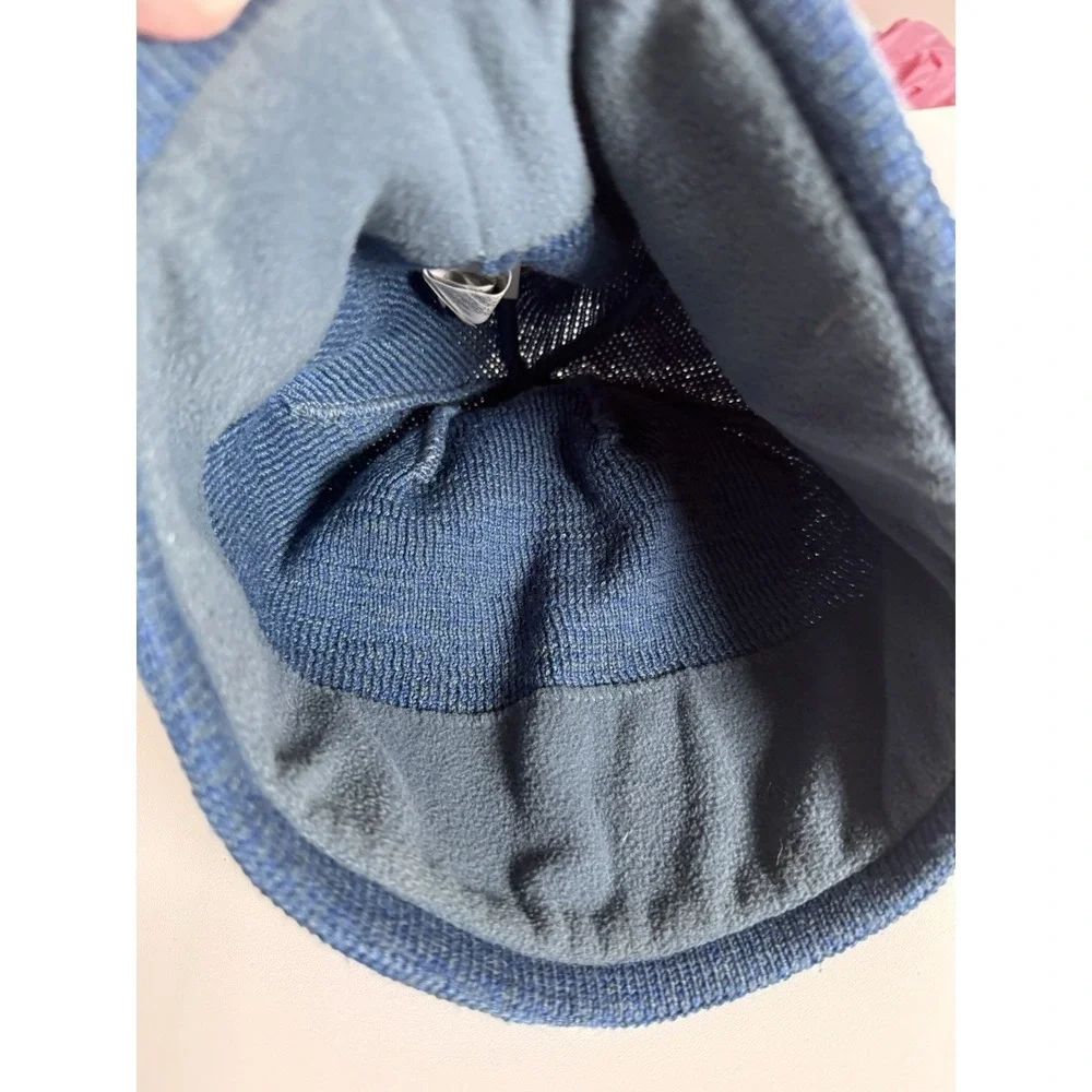 The North Face beanie unisex blue fleece lining